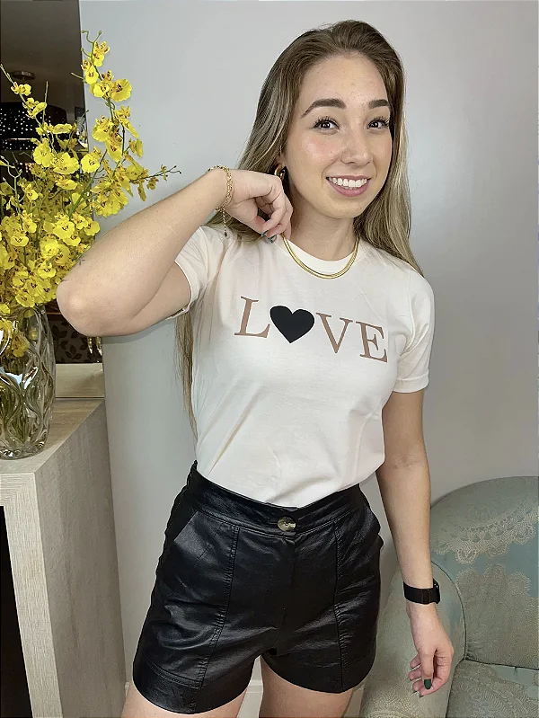 T-shirt Love – Off White