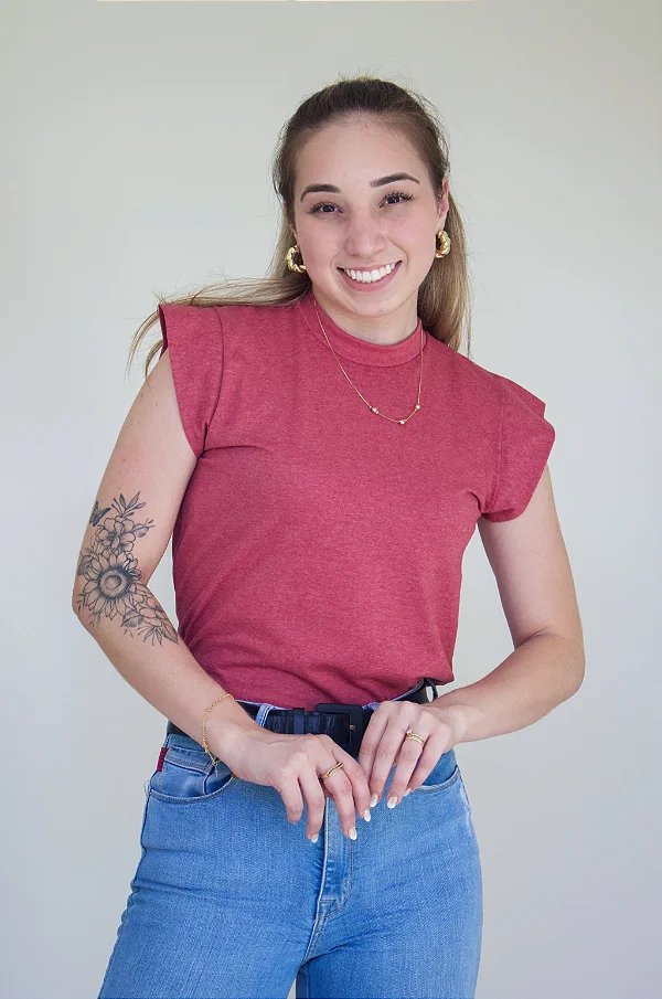 Muscle Tee – Vinho Mescla