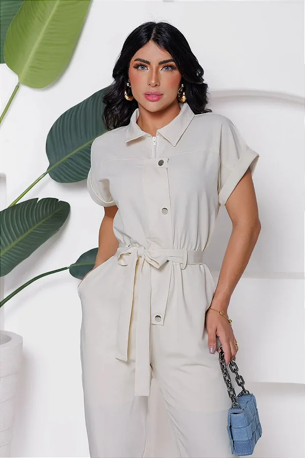 Macacão C/ Elastico Na Cintura