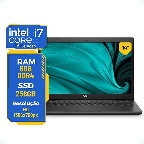 Notebook Dell Latitude 3420 Core I7 11ª G 8gb Ssd 256gb 14"