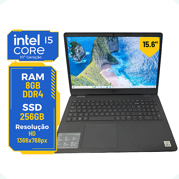 Notebook Dell Inspiron 3501 15.5 Core I5-10ª 8gb Ssd 256gb