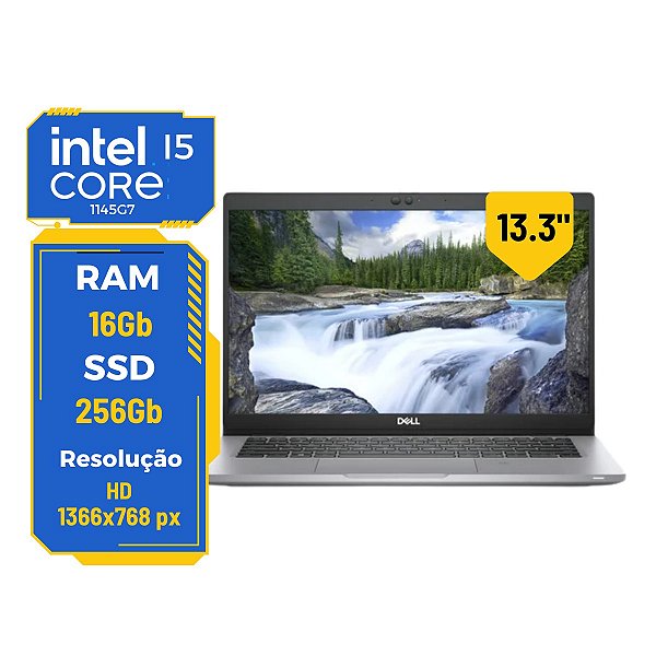 Notebook Dell Latitude 5320 Core I7-1185g7 3Ghz 16gb 256gb