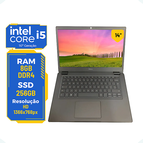 Notebook Dell Latitude 3410 Core I5-10210u 8gb 256gb Ssd 14