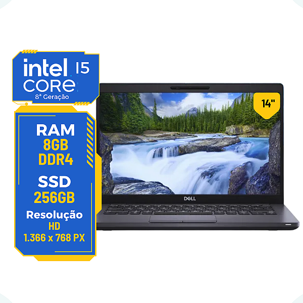 Notebook Dell Latitude 5400 Core I5-8265u 8gb Ssd 256gb 14"