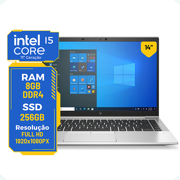 Notebook Hp Elitebook 840 G8 Core I5-1145g7 8gb Ssd 256gb