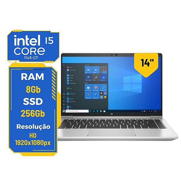 Notebook Hp Probook 640 G8 Core I5-1145g7 8gb Ssd 256gb C
