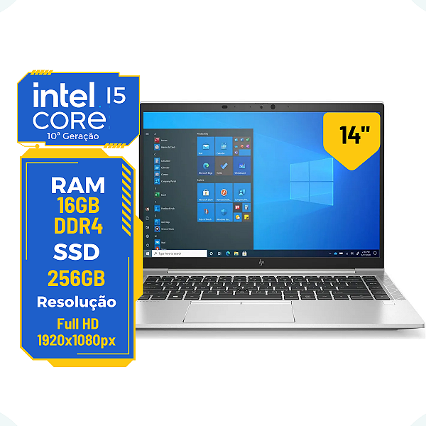Notebook Hp EliteBook 840 G8 Core I5-10301U 8gb Ssd 256gb