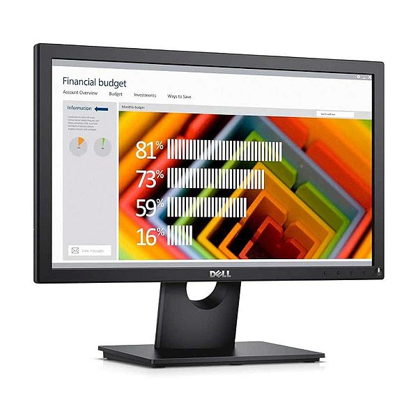 Monitor Dell E1916HF 19" HD Widescreen Pixel Tela