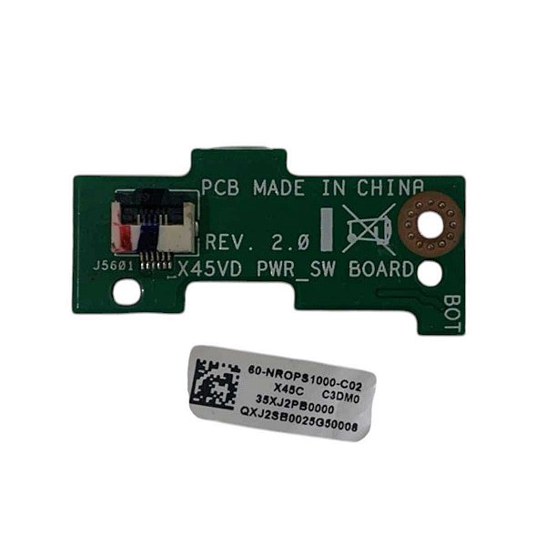Placa Botão Power Asus X45a X45u Series - 60-n70ps1000-0
