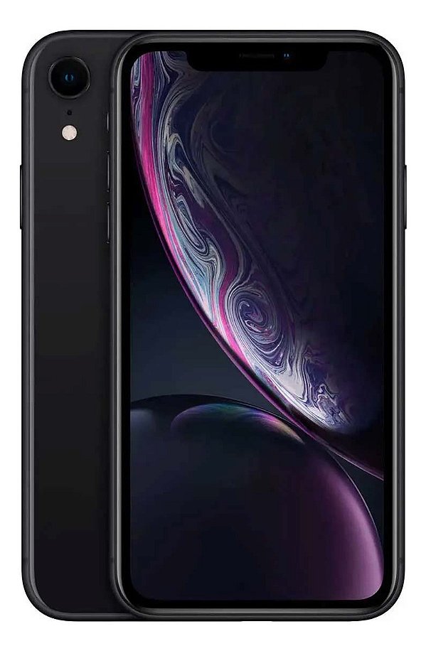iPhone XR Apple 128gb Preto 6,1  12mp Ios 17 Desbloqueado