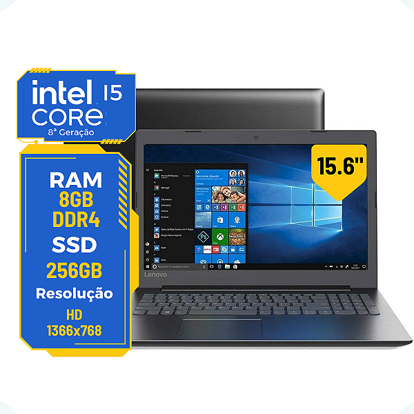 Notebook Lenovo B330 15" I5-8250U 8Gb Ddr4 Ssd 256Gb