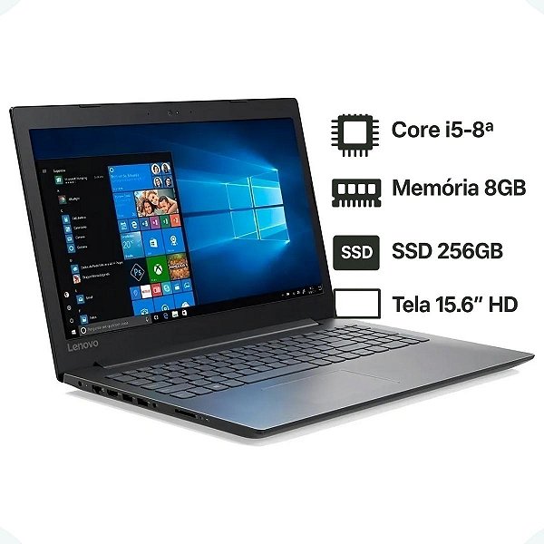 Notebook Lenovo B330 15" I5-8250U 8Gb Ddr4 Ssd 256Gb
