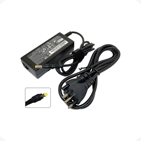 Fonte Carregador Notebook 18.5v 3.5a 65w 4.8x1.7mm
