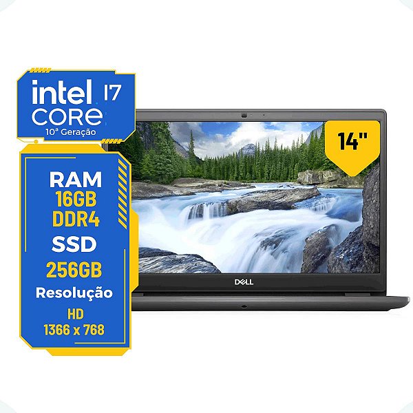 Notebook Dell Latitude 3410 Core I7-10510u 16gb 256gb Ssd 14