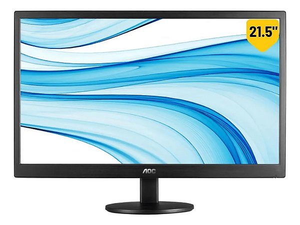 Monitor Aoc E2270swn Tela Led 21,5 Vga Furação Vesa Preto 12