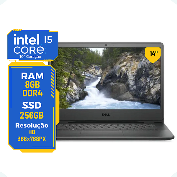 Notebook Dell Vostro 3400 Core i5-11ª 8gb 256gb Win11 14pol