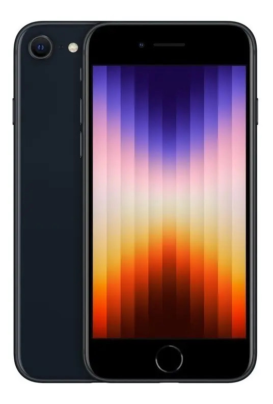 Apple iPhone SE (3ª Geração, 64 Gb) - Meia-noite - Bom (Reco