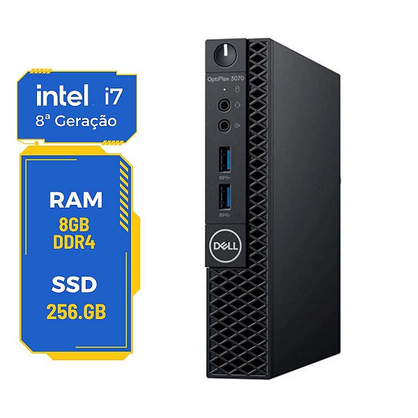 Cpu Mini Dell Optiplex 3070 i7-8500t 8gb Ssd256gb Wifi