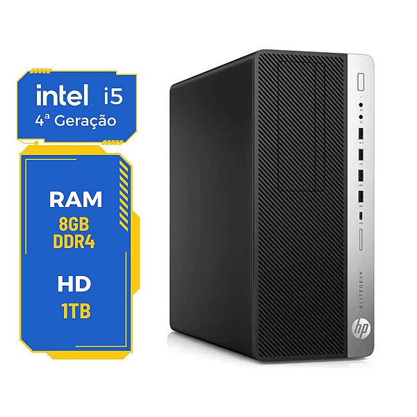Cpu Hp Elitedesk 800 G4 Twr Core i5-8th 8gb 240gb
