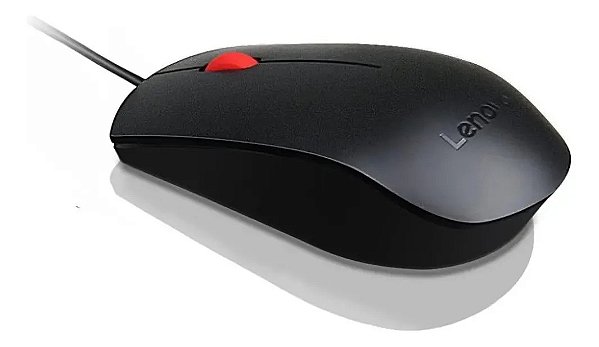 Mouse Usb Lenovo Essential 4y50r208 Preto Preto