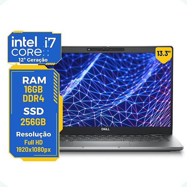 Note Dell Latitude 5330 13.3' 2x1 i7-12th 16gb 256gb Touch