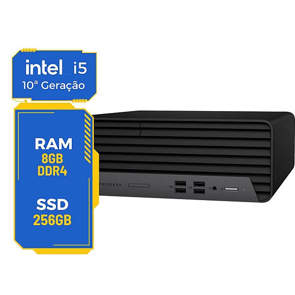 Cpu Hp Prodesk 400 G7 I5-10th 8gb Ssd 256gb Wifi