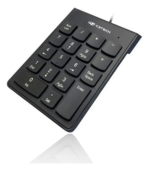 Teclado Numérico Usb C3tech Kn-10bk Preto Português Preto Po