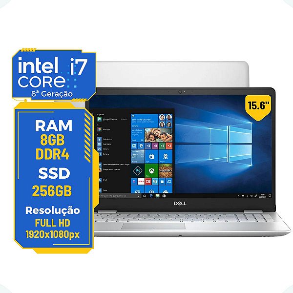 Note Dell Inspiron 5584 Core i7-8ª 8gb 256gb 15.6' Nvidia
