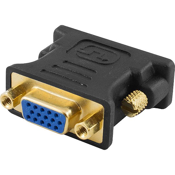 Adaptador DVI 24+5 x VGA Fêmea