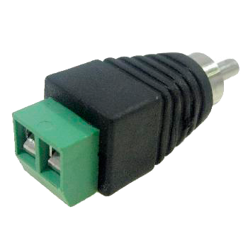 Adaptador Plug RCA M X Borne KRE Pacote com 25 Unidades