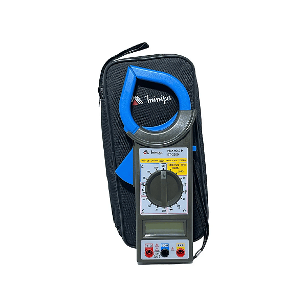 Alicate Amperímetro Minipa ET-3200 1000A CATII Abertura 50mm