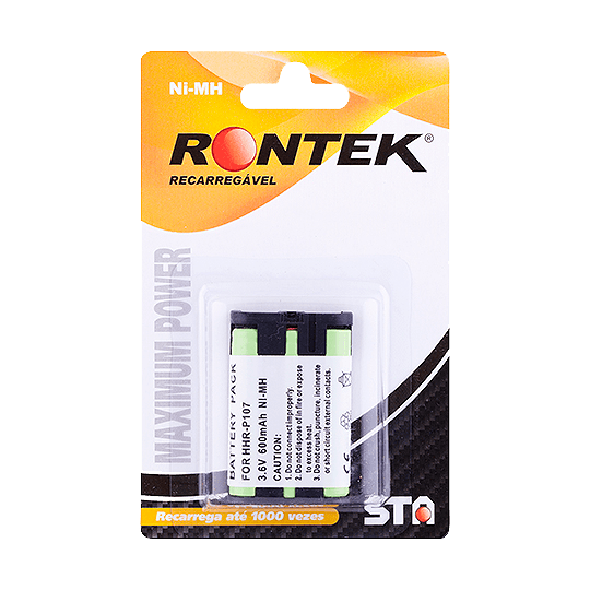 Bateria para telefone sem fio 3.6 V RONTEK  - 650mAh – For HHR-P107