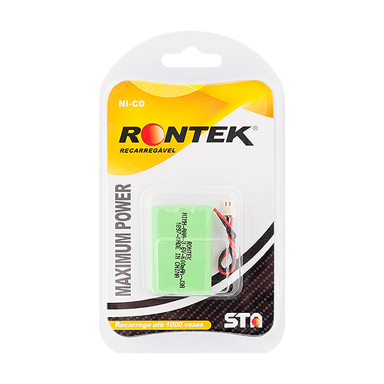 Bateria para telefone sem fio 3.6 V RONTEK 600mAh AAA