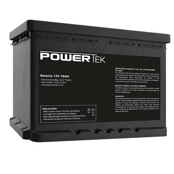 Bateria Selada PowerTek 12V 18AH Multilaser