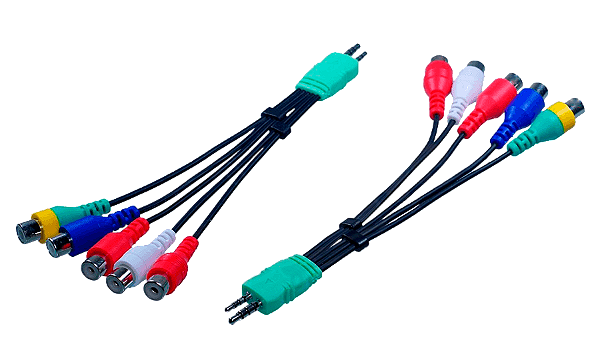Cabo 5 RCA Fêmea p/P2 e P1 Samsung
