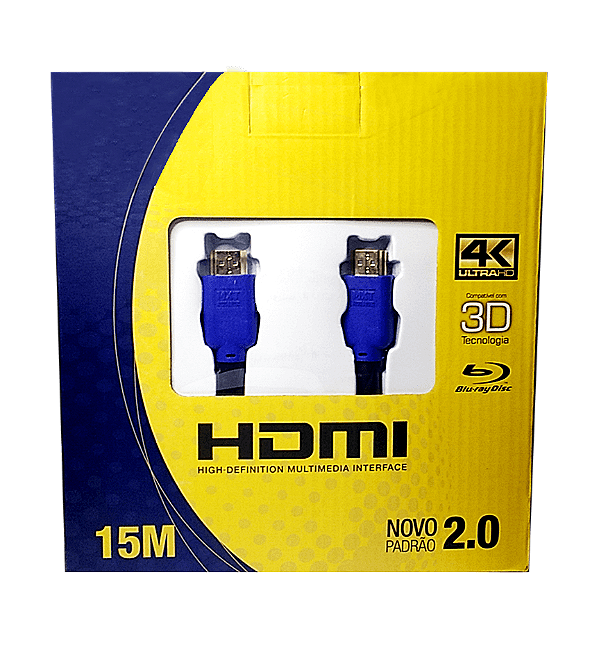 Cabo HDMI 2.0 4k ultraHD 3D 15M