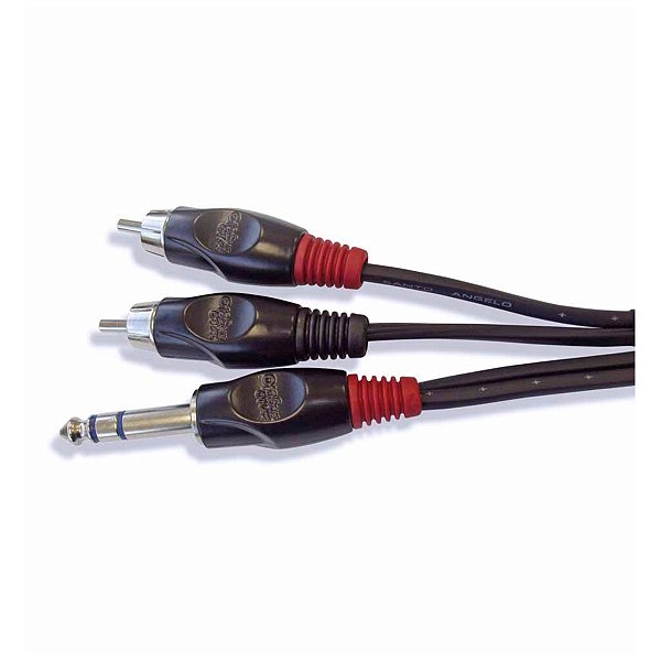 Cabo P10M X 2 RCA 1M. CB AUDIO AC6 1P Santo Angelo