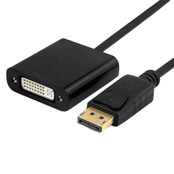 Cabo Displayport Macho para DVI-I Fêmea