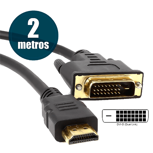 Cabo DVI 24+1 x HDMI