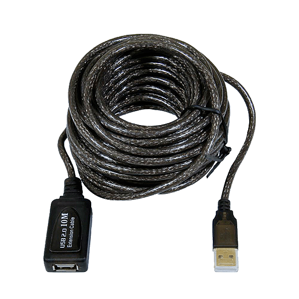 Cabo Extensor USB 2.0 AM/AF 10 metros com Amplificador de Sinal
