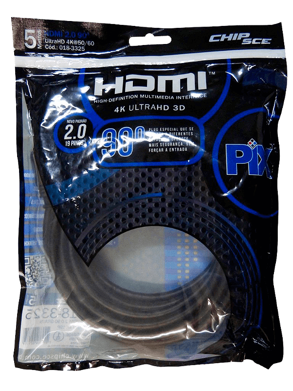 Cabo HDMI 2.0 4K HD 3D 5M