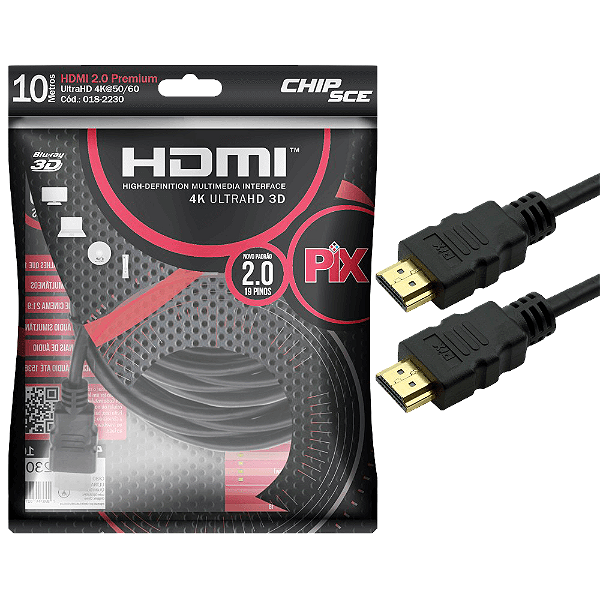 Cabo HDMI 2.0 4k ultraHD 10M