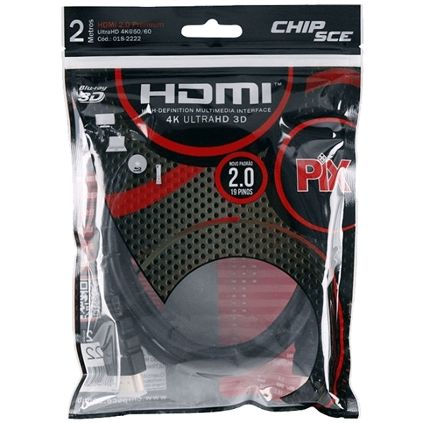 Cabo HDMI 2.0 4k ultraHD 2M