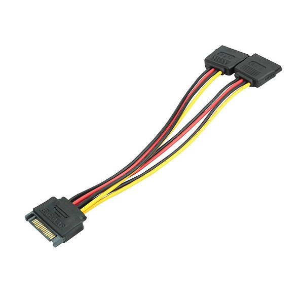 Cabo SATA Y para fonte - 7 Pinos - 15CM