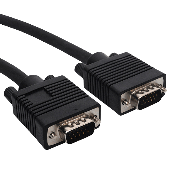 Cabo VGA / SVGA / RGB 5 m, com Filtro DB15 Macho x DB15 Macho