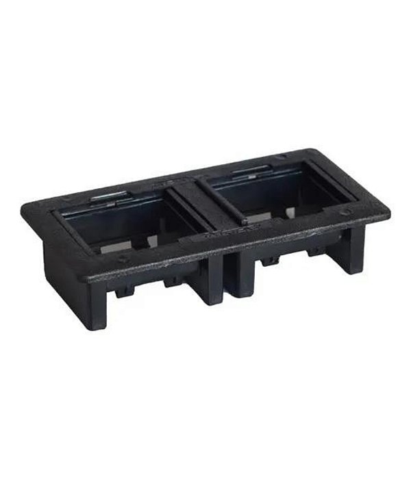 Caixa de Mesa para 4 Blocos Universal Dutotec - Preto - (Não acompanha blocos)