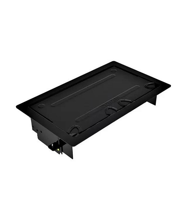Caixa de Mesa para 7 Blocos Standard Dutotec - 3ELE/3RJ-45/1BC - Preto
