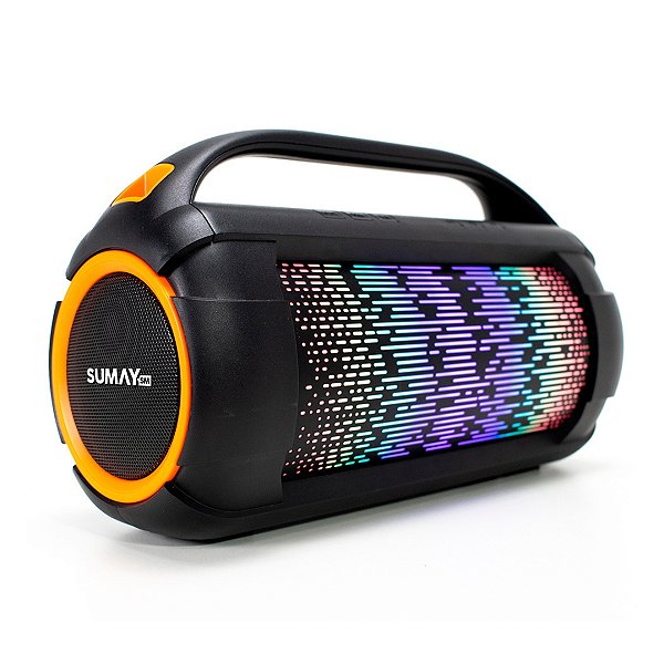 Caixa de Som Portátil 60W FIRE BOX Sumay com Bluetooth