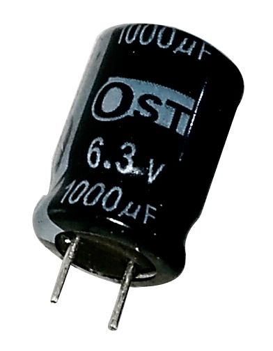Capacitor Eletrolítico 1000uf x 6,3V