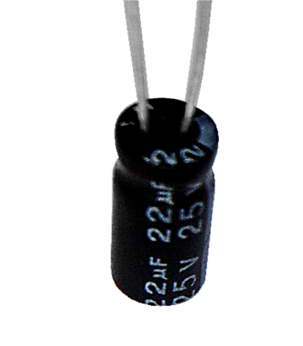 Capacitor Eletrolítico 22uf x 25V